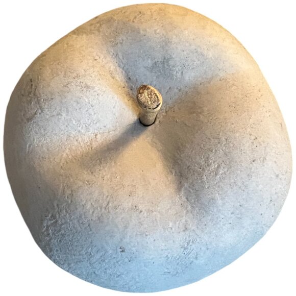 Concrete Apple Metallic Gold Paperweight Bookend Boho Decor 3.5" tall x 4" wide - Picture 4 of 6